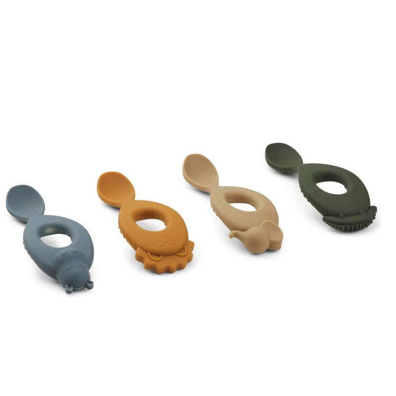 Silikonlöffel "Liva" 4er Pack