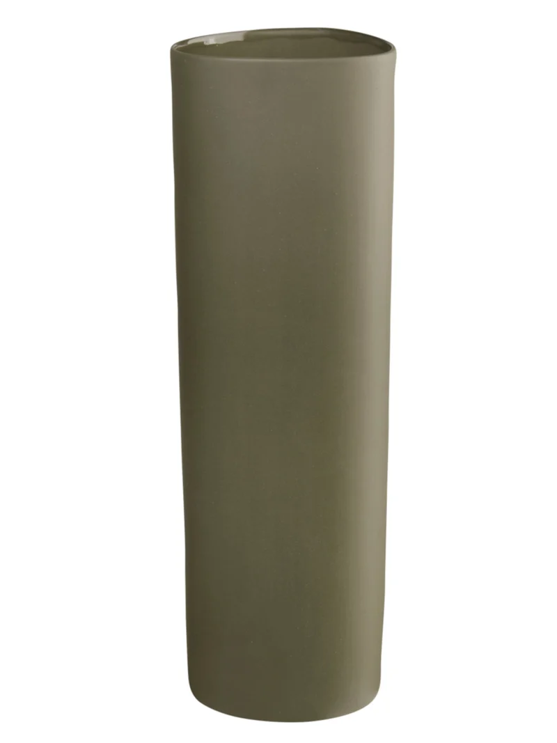 ASA lines and square Vase olive 30cm