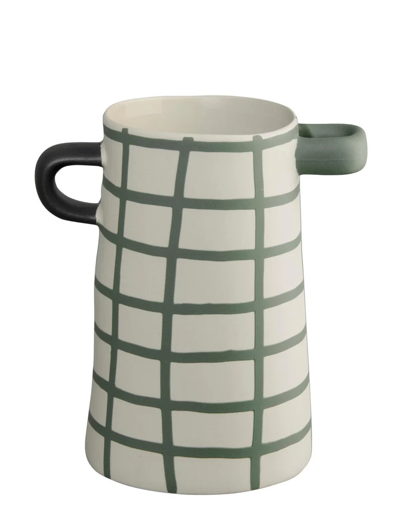 ASA rayu Vase grün kariert 17cm