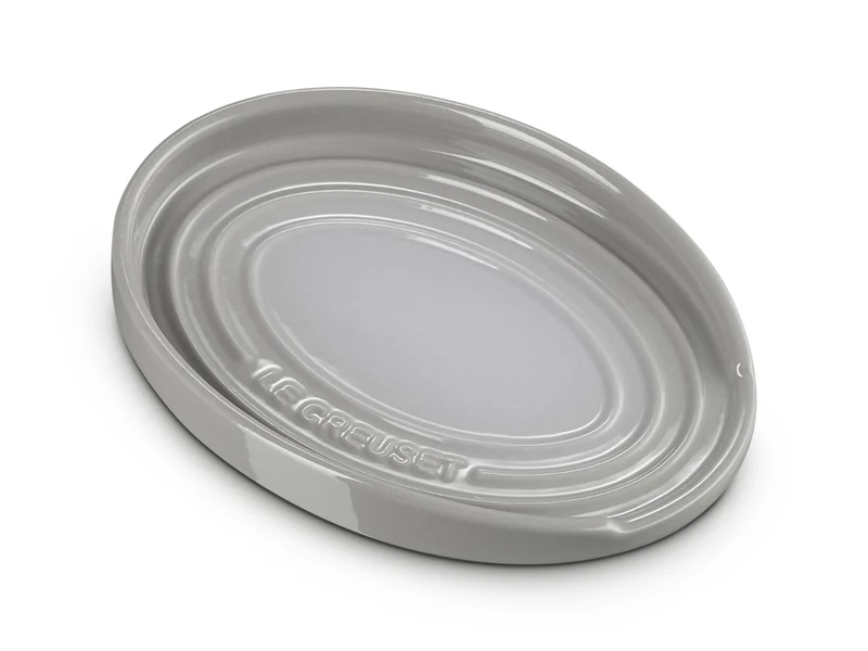 Le Creuset Löffelablage oval perlgrau 16cm
