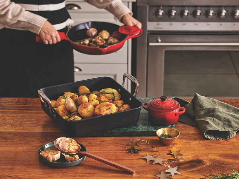 Le Creuset Löffelablage oval perlgrau 16cm