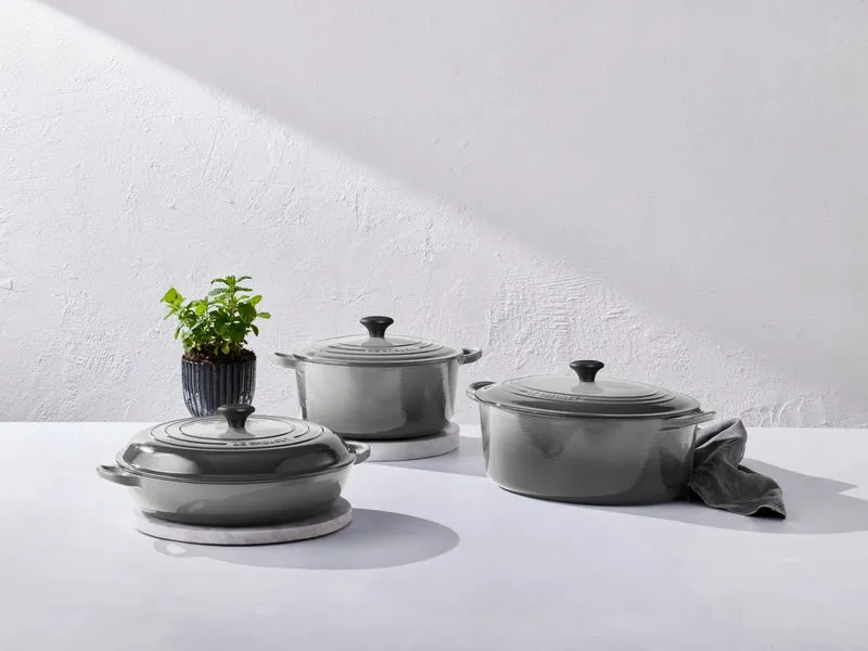 Le Creuset Gourmet-Profitopf Tradition rund perlgrau 30cm