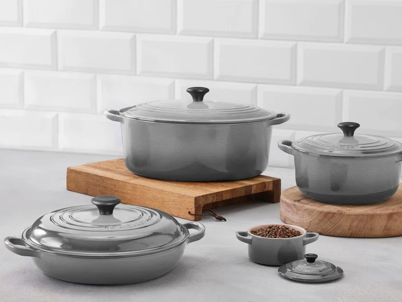 Le Creuset Bräter Tradition oval perlgrau 31cm