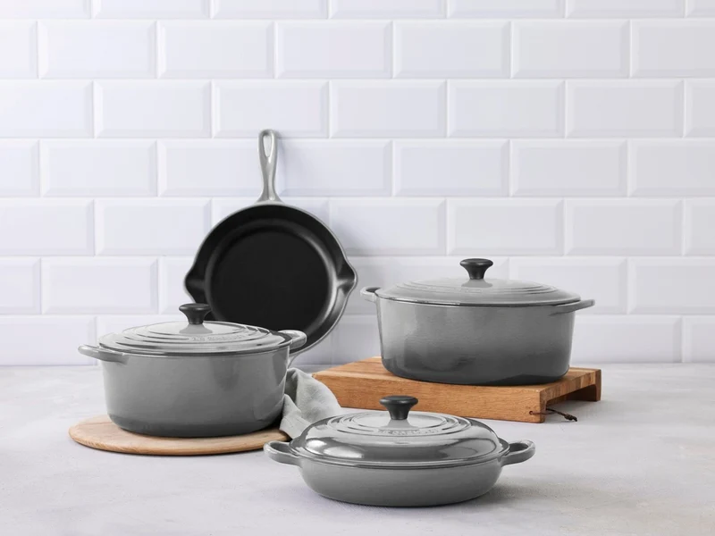 Le Creuset Bräter Tradition oval perlgrau 31cm