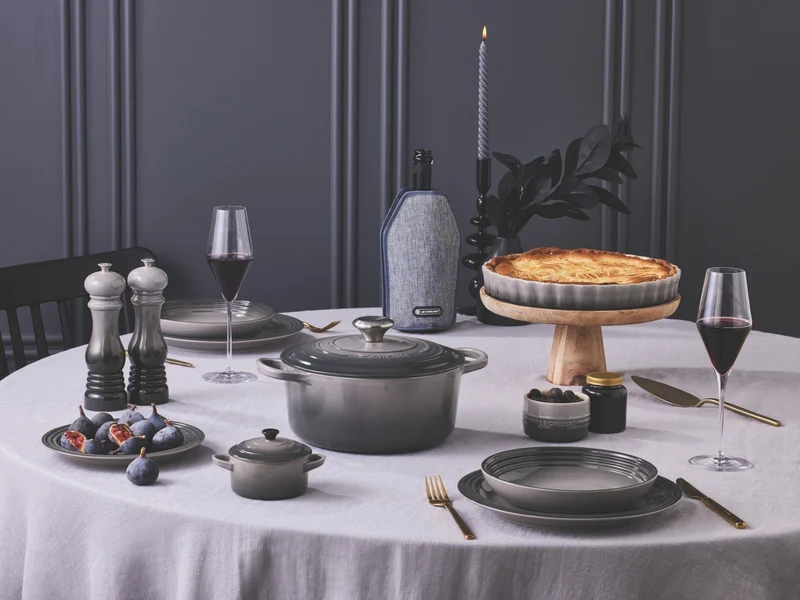 Le Creuset Bräter Tradition rund perlgrau 24cm