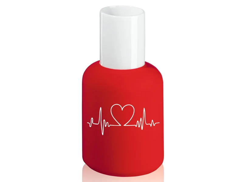 ASA beauty for you Vase Herzfrequenz rot 12,5cm