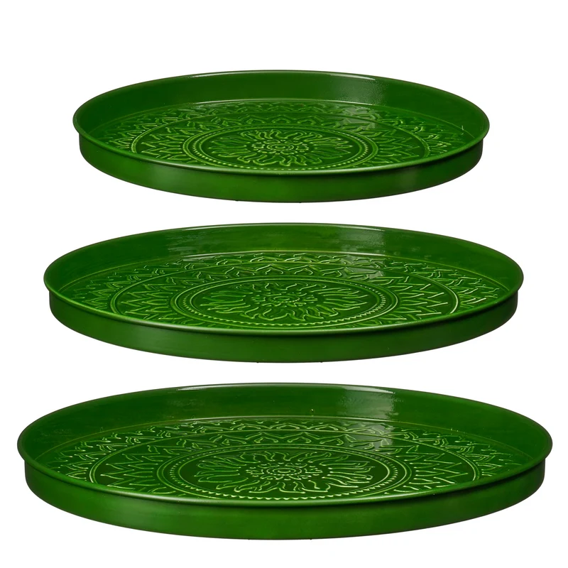 Medina Tablett grün 3er-Set – H3xT40cm