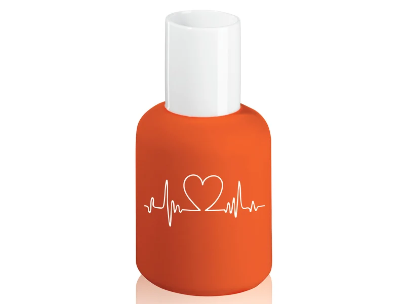 ASA beauty for you Vase Herzfrequenz orange 12,5cm