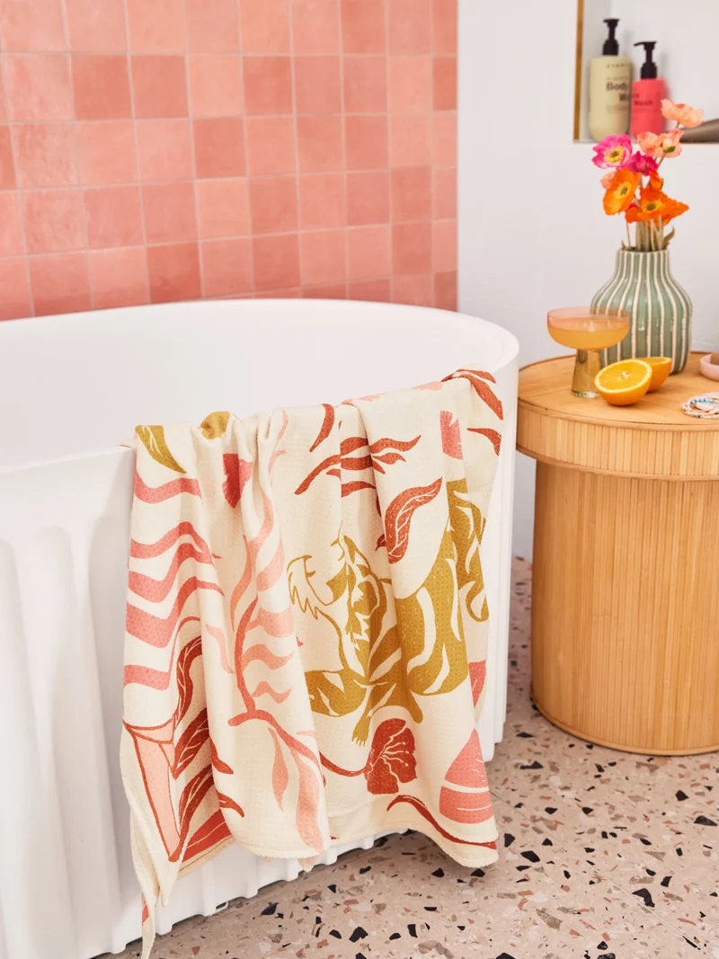 Dock & Bay Beach Towel L Tiger Palm 160x70cm