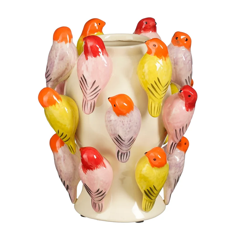 Birdy Vase weiß - H27xT23cm