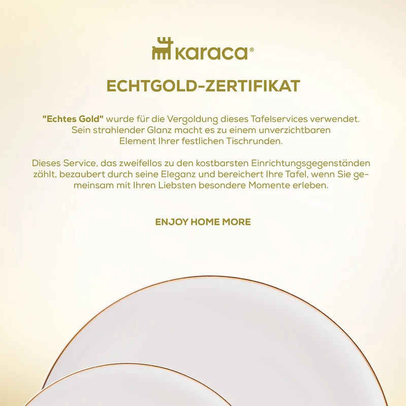 Karaca Marcelo Weiß Geschirr und Frühstücks Set, 88 Teilig