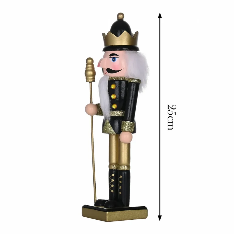 Karaca Home Weihnachten Nussknacker mit Golden Hut, 25 cm