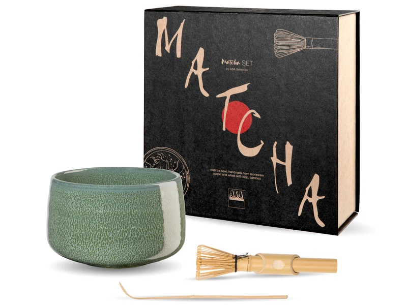 ASA moribana Matcha-Set matsu shiny 3tlg
