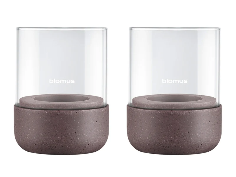 Blomus CALMA Windlicht cedar wood XS 2er Set