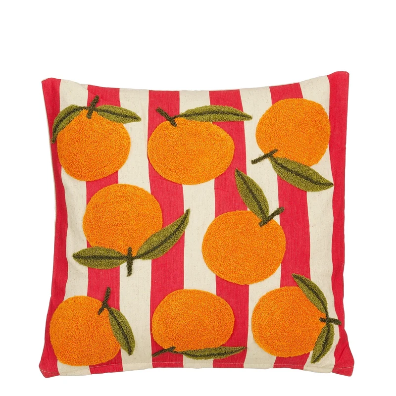 Kissen Orange Off-White – L45xB45xH10cm