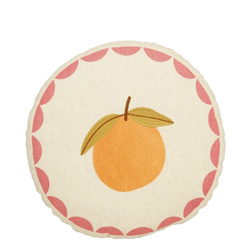 Kissen Orange off-white – H10xØ40cm
