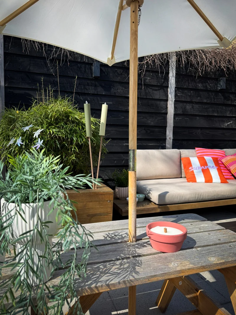 Kerze Citronella grün lila rot 3-fach sortiert - H5,5xT12cm