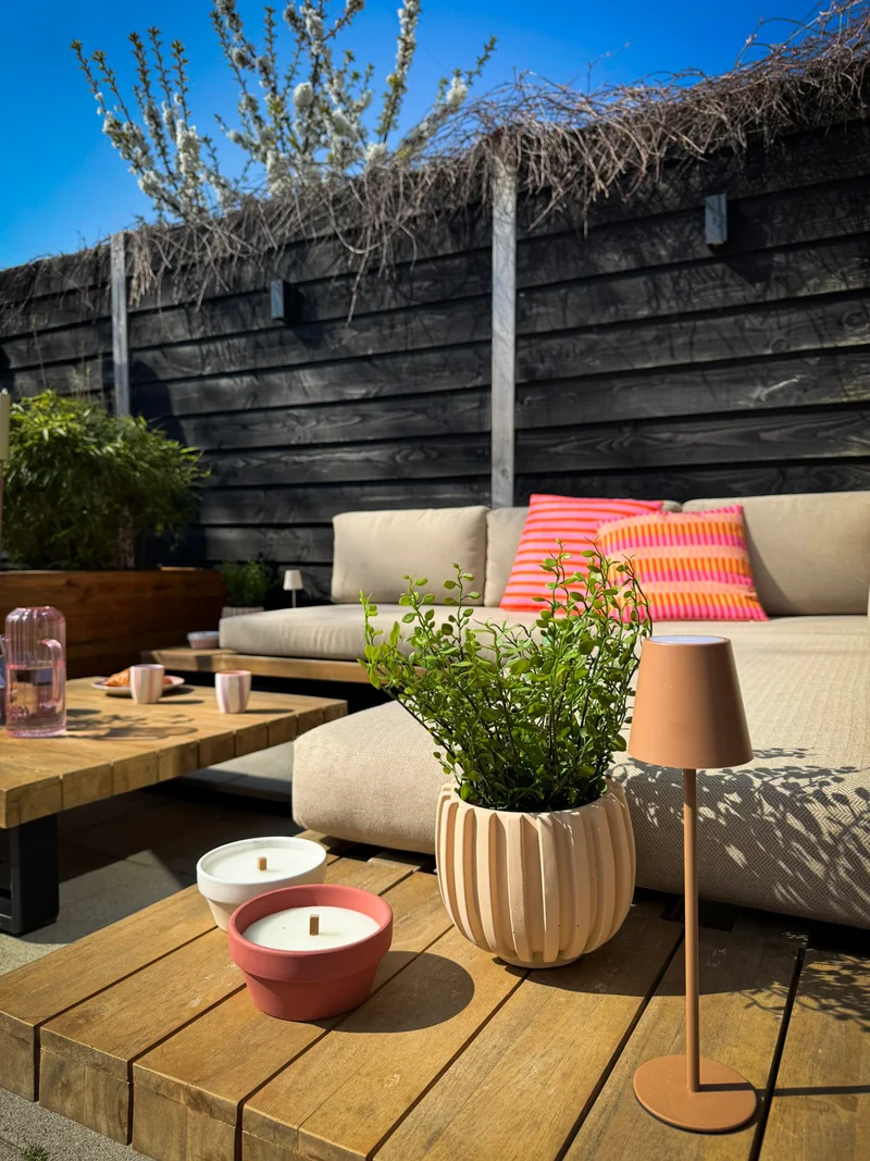 Kerze Citronella grün lila rot 3-fach sortiert - H5,5xT12cm