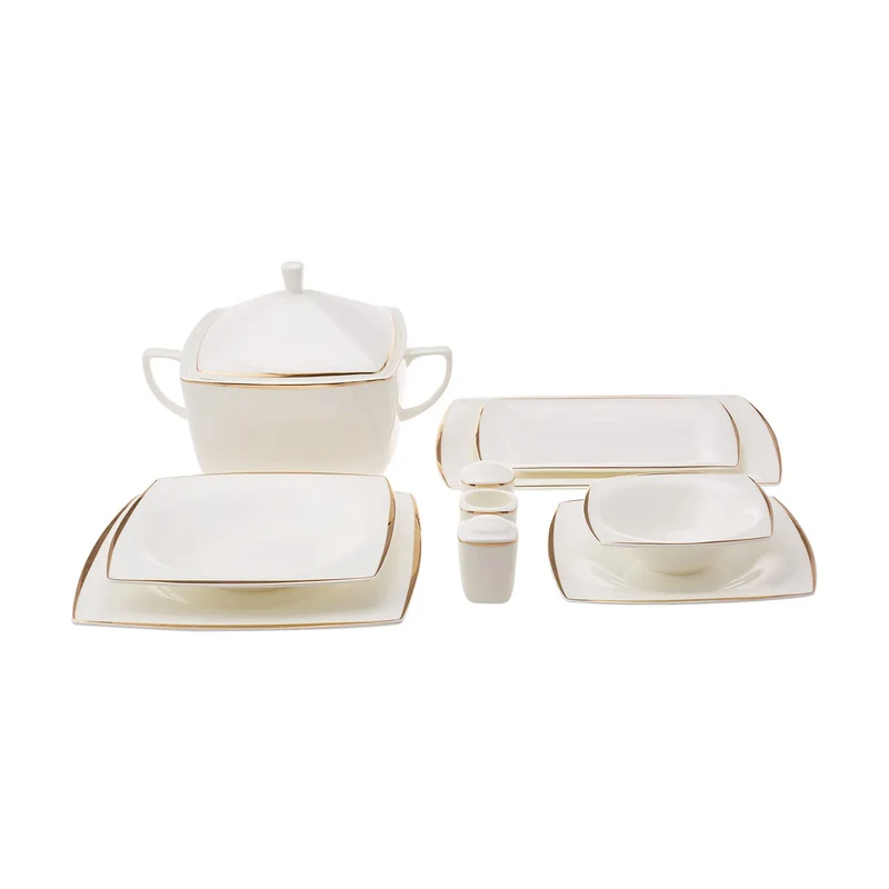Karaca Red Carpet Collection Fine Pearl Agate 12 Personen Geschirrset, 62 Teilig
