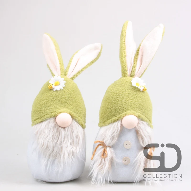 OSTERHASE WICHTEL PLÜSCH GOOF 2 FACH SORTIERT 15X13X40 CM GRÜN