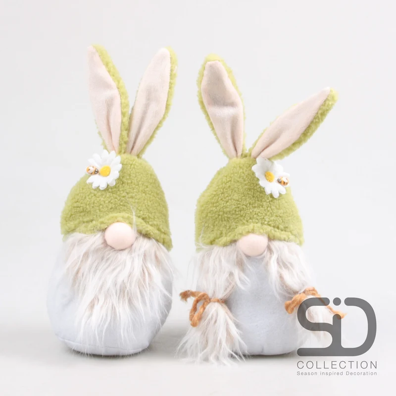 OSTERHASE WICHTEL PLÜSCH GOOF 2 FACH SORTIERT 12X11X29 CM GRÜN
