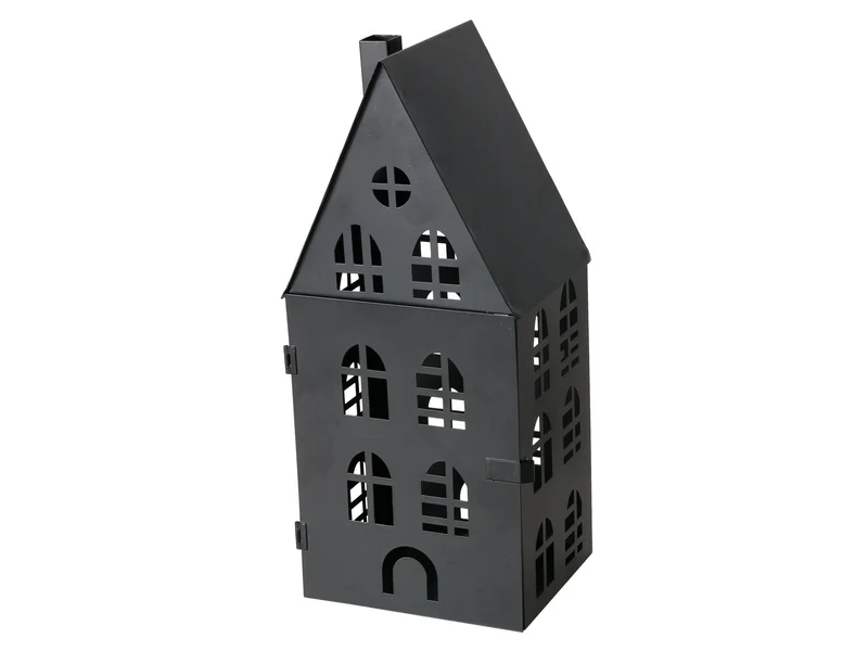 Boltze Dover Laterne Eisen schwarz 13-35cm 3tlg