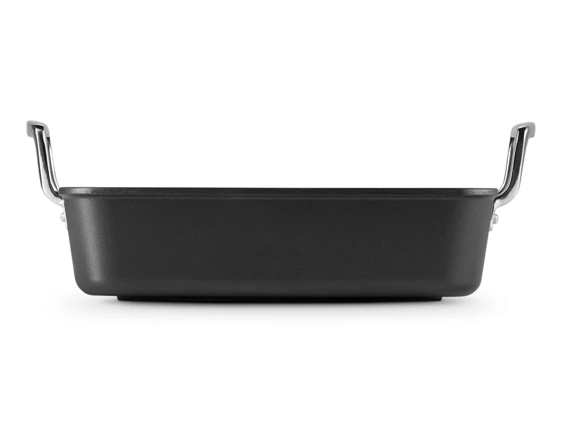 Le Creuset Aluminium-Antihaft Bratreine Signature quadratisch schwarz matt 26cm