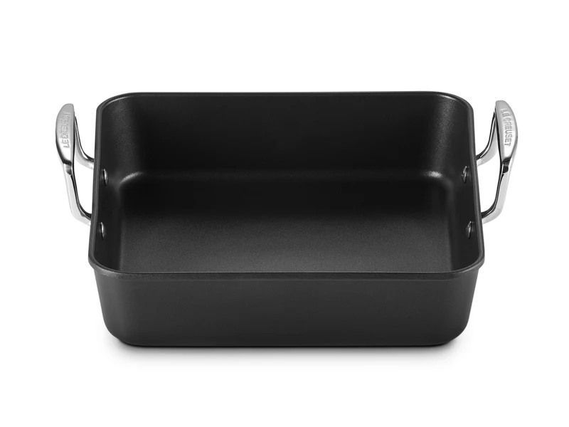 Le Creuset Aluminium-Antihaft Bratreine Signature quadratisch schwarz matt 26cm