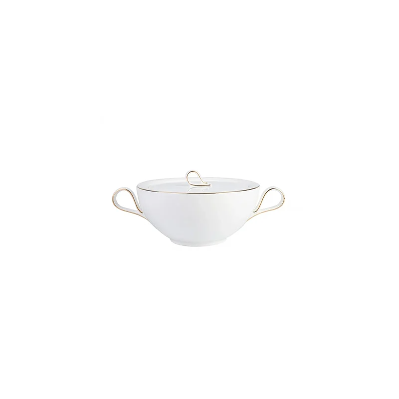 Karaca Fine Pearl Extra Chanak 62-Teiliges 12-Personen Geschirrset Gold
