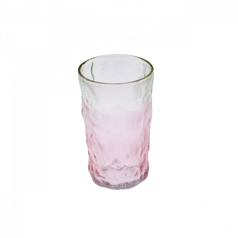 Karaca Glacier Getränke Glas, Rot Grün, 383 ml