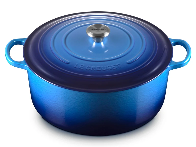 Le Creuset Bräter Signature rund azure 34cm