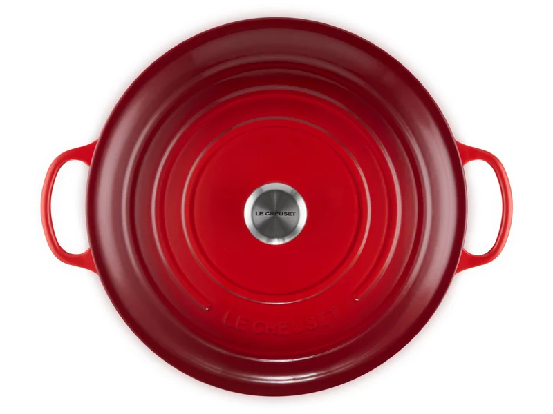 Le Creuset Bräter Signature rund kirschrot 34cm