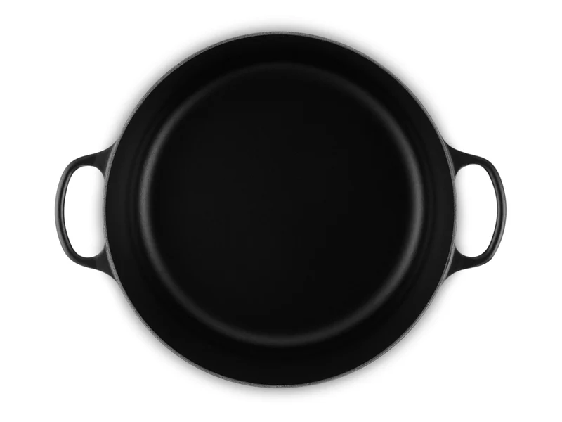 Le Creuset Bräter Signature rund schwarz matt 34cm