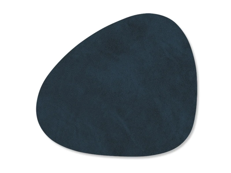 LIND DNA Nupo Untersetzer Curve Double midnight blue/petrol 11 x 13cm