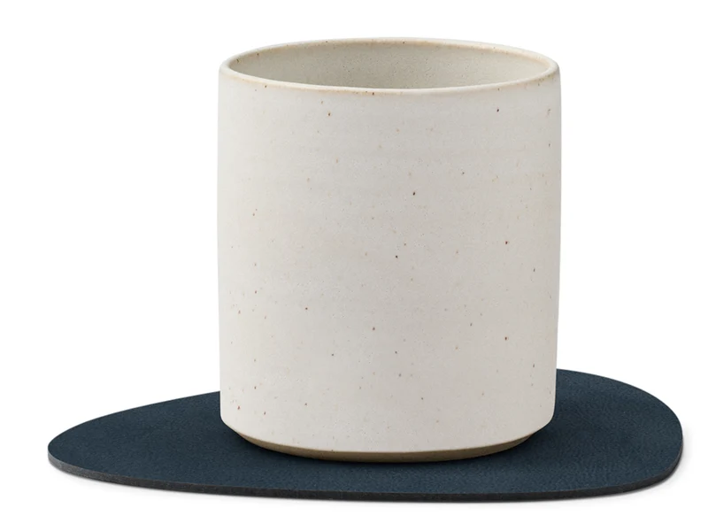 LIND DNA Nupo Untersetzer Curve Double midnight blue/petrol 11 x 13cm