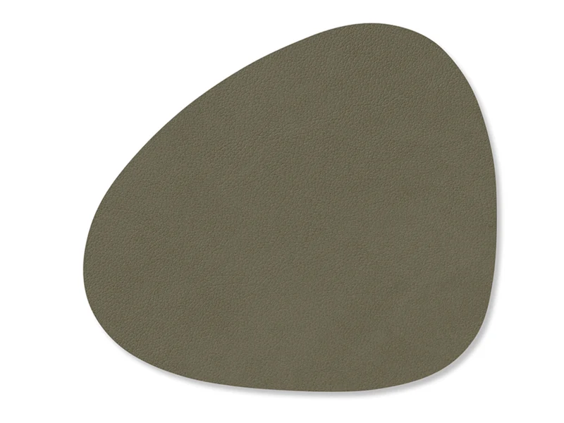 LIND DNA Nupo Untersetzer Curve Double army green/nature 11 x 13cm