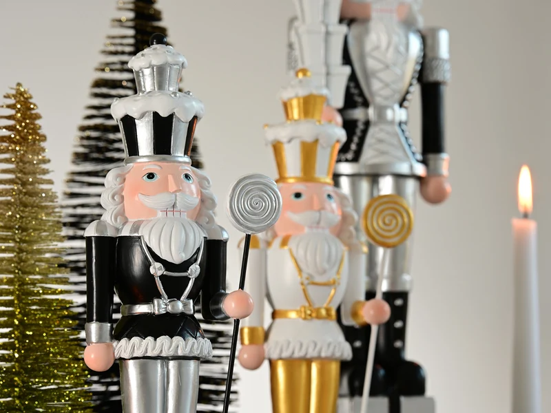 Giftcompany Noce Nussknacker schwarz/silber 125,5cm