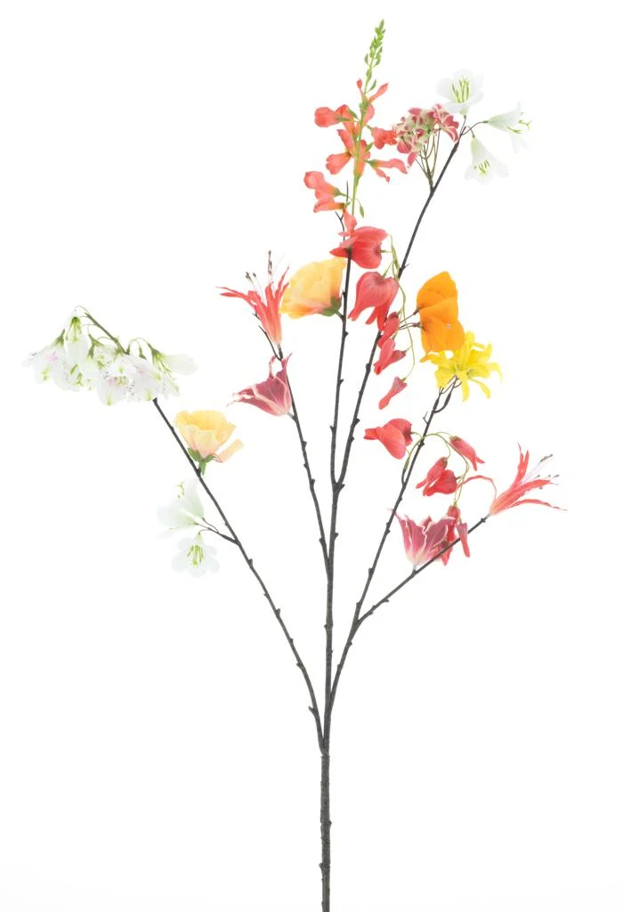 Gemischter Blumenspray gemischt rot 119cm