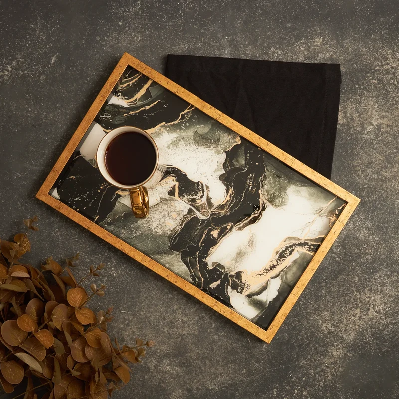 Karaca Home Moroccan Marble Tablett 40x25 cm