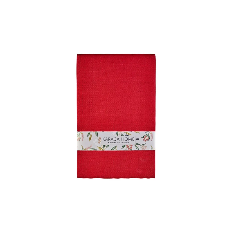 Karaca Home Rot Kleiner Beistelltisch Abdeckung 45x145cm