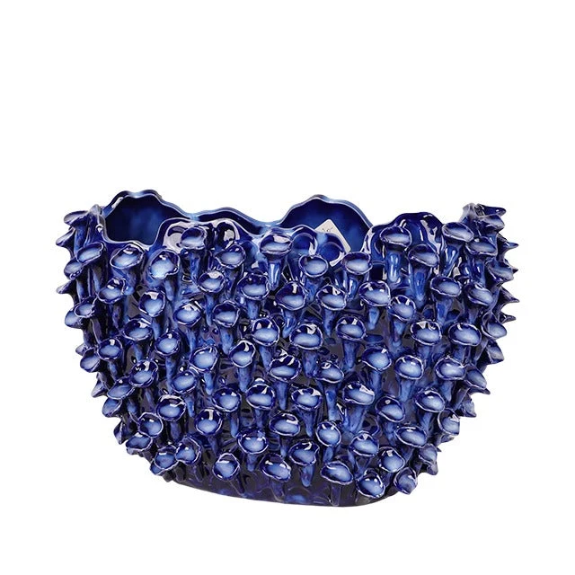 Vase Martijn Steingut 36x16x23,5cm Dunkelblau