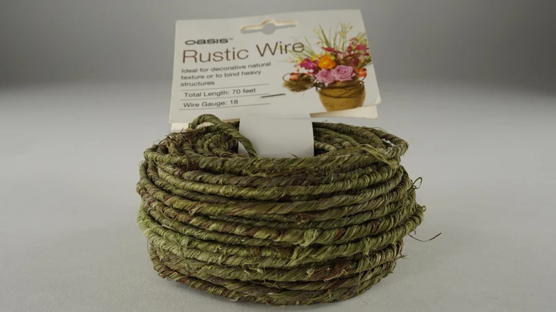 Rustikaler Weinbergdraht Grün 21mtr