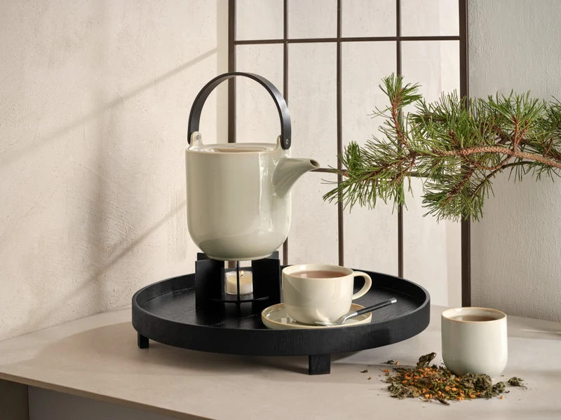 ASA coppa Teekanne mit Holzgriff tofu 1,5l