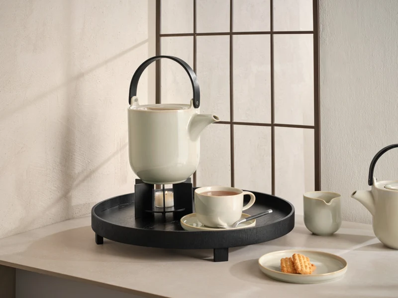 ASA coppa Teekanne mit Holzgriff tofu 1,5l