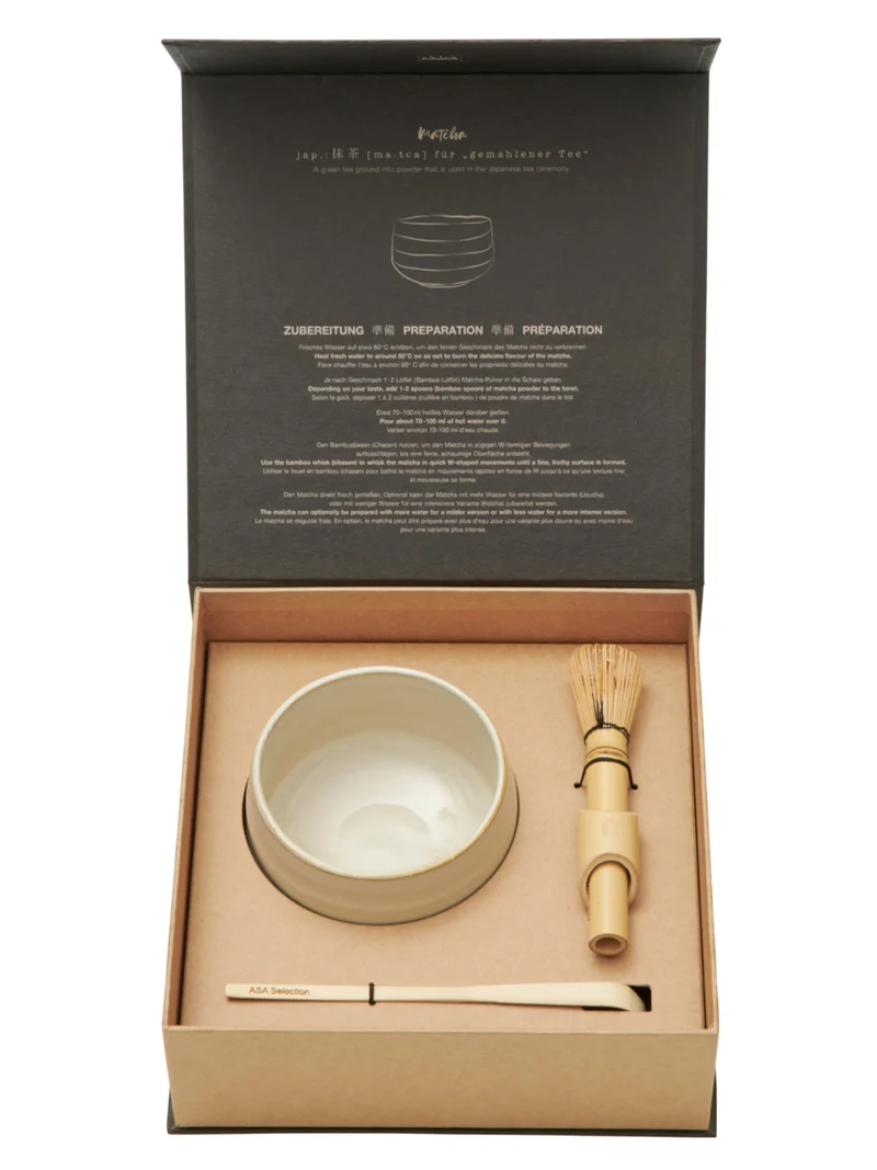 ASA moribana Matcha-Set hasu shiny 3tlg