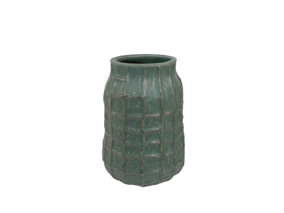 Vase Troyes D21,5 H27cm Grün