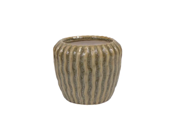 Topf Amilly D14 H12cm Bohnengrün