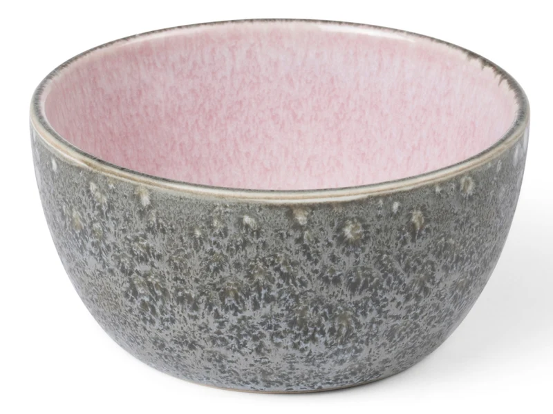Bitz Bowl matt grey / shiny light pink 10 cm