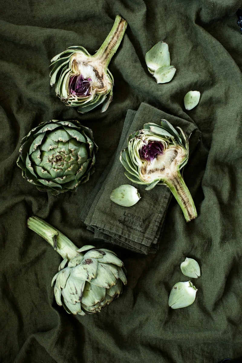 Lovely Linen Lovely Serviette Leinen green (1 Stück)