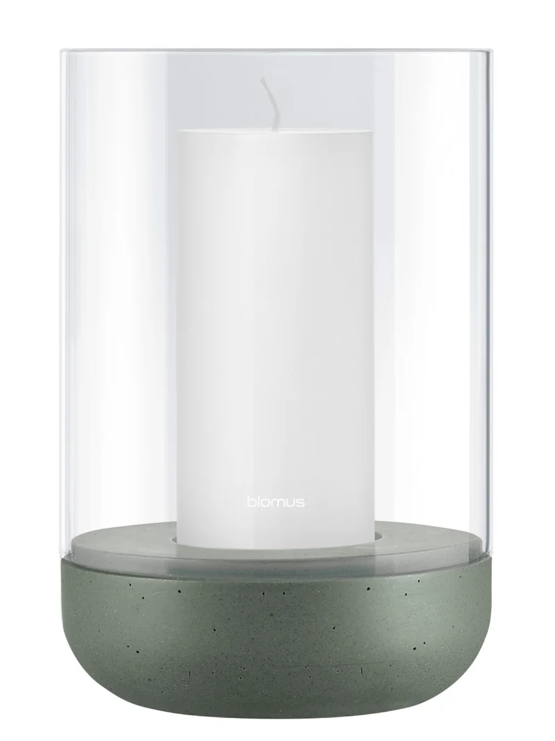 Blomus CALMA Windlicht agave green L 15cm